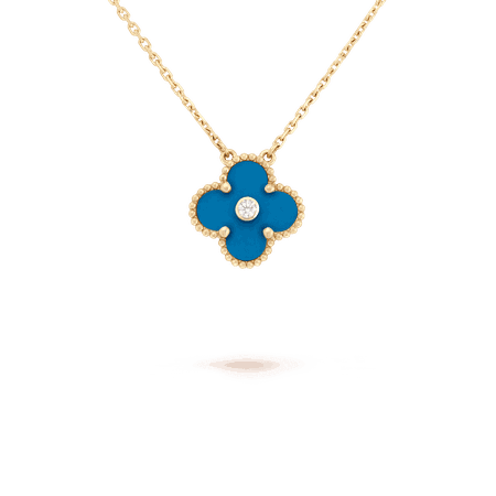 blue van cleef necklace - Google Search