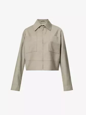 AYA MUSE - Tullia zip-front virgin-wool-blend jacket | Selfridges.com