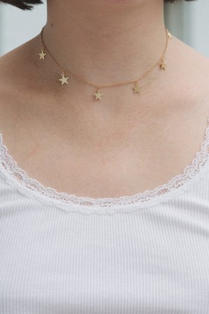 Gold Stars Charm Choker - Chokers - Jewelry - Accessories