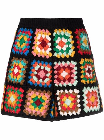 Alanui Positive Vibes Crochet Shorts - Farfetch