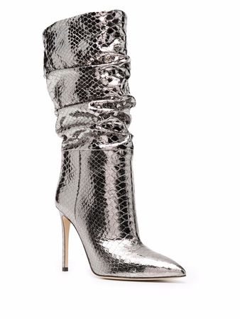 Shop Paris Texas slouchy-design 105mm leather boots with Express Delivery - FARFETCH