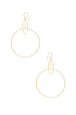 Interlocking Large Circle Earrings