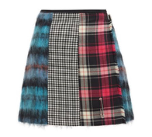 LE KILT  Mix & Match 03 panelled wool mini skirt