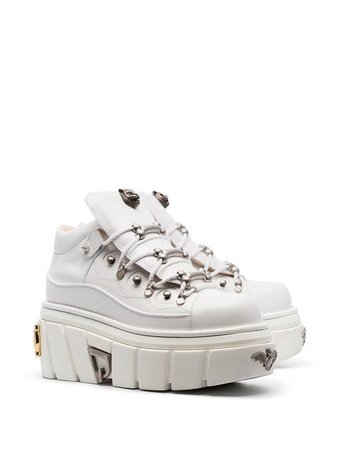 Gucci white Flashtrek chunky leather low-top sneakers