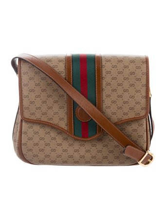 Gucci Vintage GG Plus Crossbody Bag - Handbags - GUC255672 | The RealReal
