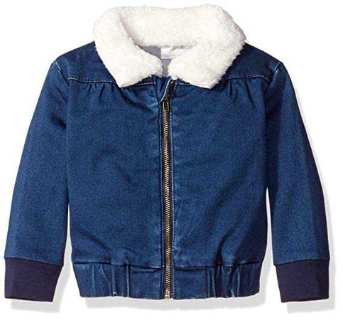 Amazon.com: Rosie Pope Baby Girls' Denim Jacket With Sherpa: Clothing