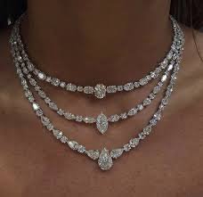 simple diamond necklace - Google Search