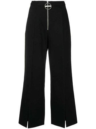 Givenchy Slit Cuff Wide Leg Trousers