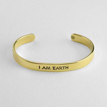 I Am Earth Astrology Cuff Bracelet | The Animal Rescue Site