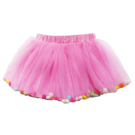 So Sydney - So Sydney Toddler Kids Size POM POM Tutu Skirt Birthday Costume Dress up - Walmart.com