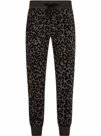 Dolce & Gabbana leopard-print Track Trousers
