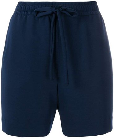 bow-detailed drawstring shorts