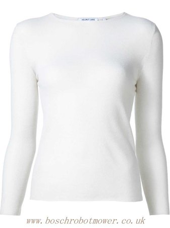 Best Sweater Fine Knit Knits Helmut Lang White Women's Helmut Lang Sweater White Best Price