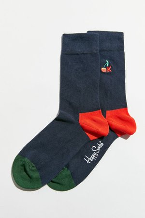 Happy Socks Embroidery It’s Ok Crew Sock | Urban Outfitters