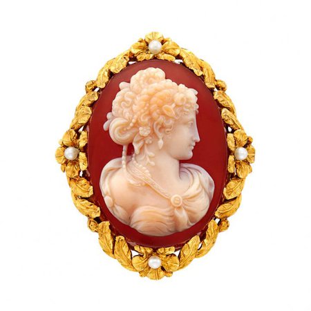 Antique Cameo Brooch by Tiffany & Co