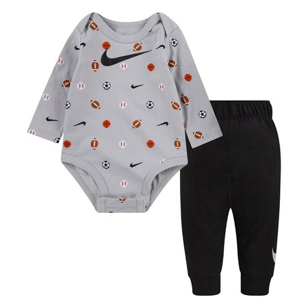 Baby Boy Nike Logo Sports Bodysuit & Pants Set | Kohls