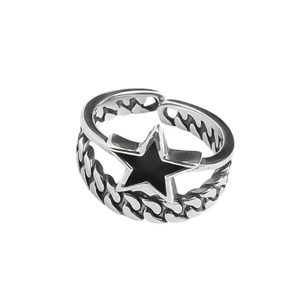 Star Chain Double Ring | BOOGZEL CLOTHING – Boogzel Clothing