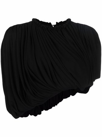 Shop KHAITE Lowry gathered asymmetric blouse with Express Delivery - FARFETCH