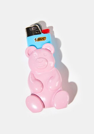 Dolls Home Gummy Bear Shaped Lighter Sleeve - Pink | Dolls Kill
