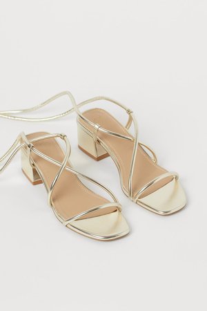 Sandals - Gold-colored - Ladies | H&M US
