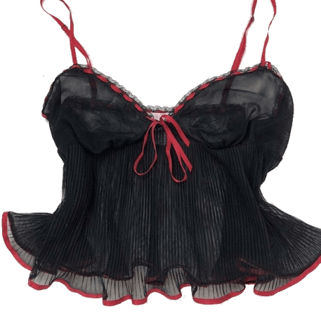 black lingerie top