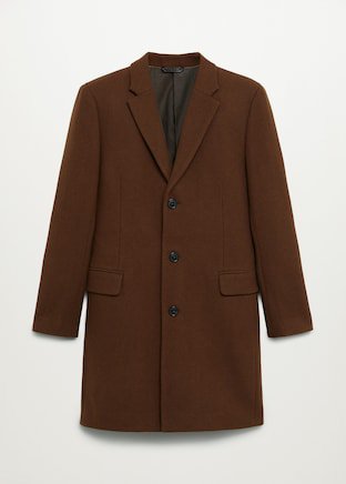 Yün tailored palto - Erkek | Mango Man Türkiye