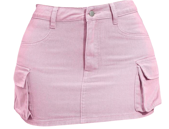 pink cargo skirt - shein £13.49