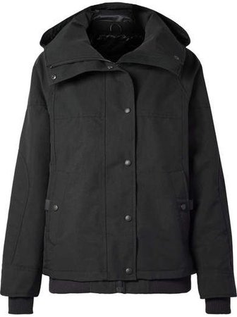Chinook Hooded Quilted Shell Down Jacket - Black
