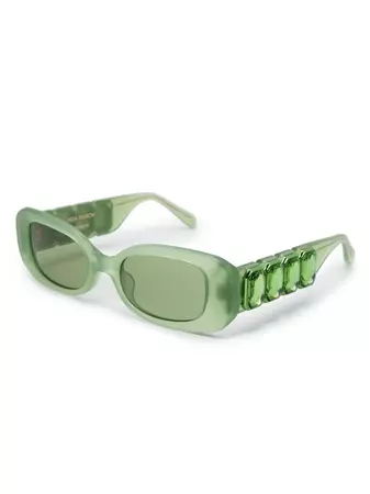 Linda Farrow x Nima Benati The Lola oval-frame Sunglasses - Farfetch
