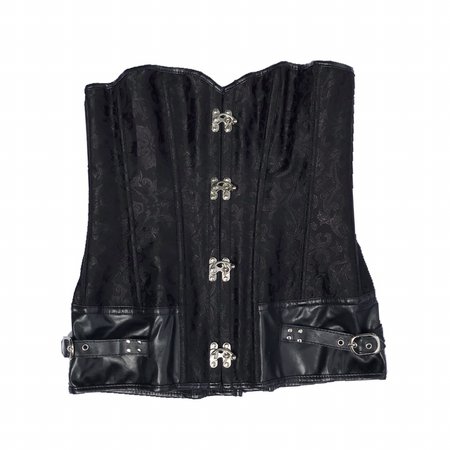 black romantic goth corset top