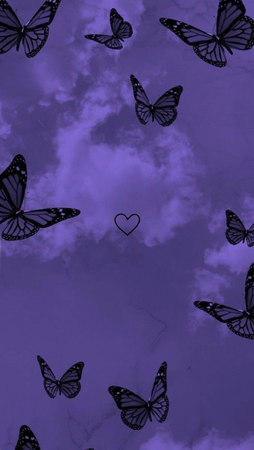purple butterfly wallpaper