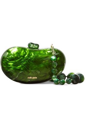 Cult Gaia | Tallulah Bean marbled acrylic shoulder bag | NET-A-PORTER.COM