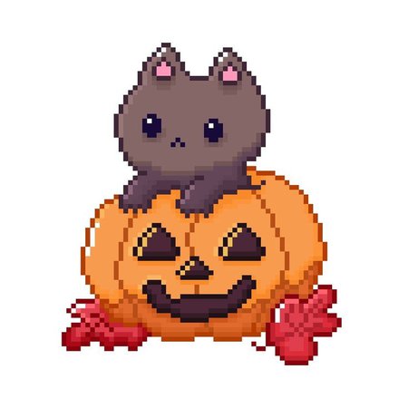 pixel art Halloween
