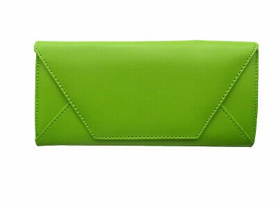 green clutch bag