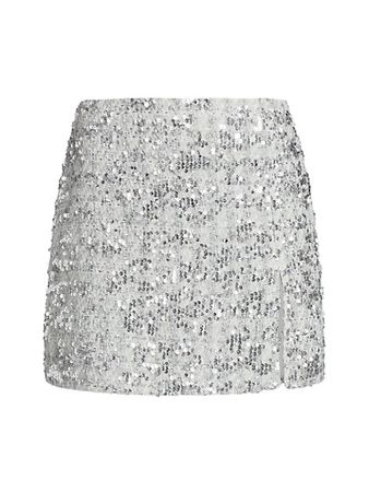 Shop Amanda Uprichard Dale Sequin Mini Skirt | Saks Fifth Avenue