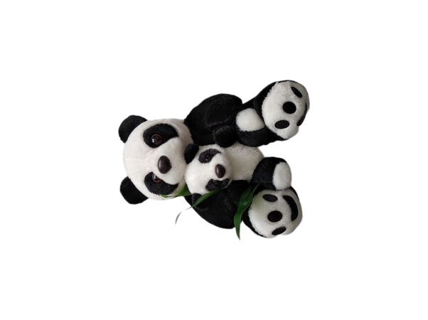 mother and baby panda plush