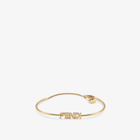 Gold-colored bracelet - SIGNATURE BRACELET | Fendi