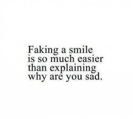 fake smile