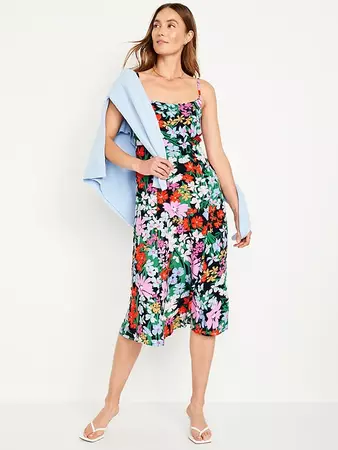 Fit & Flare Cami Midi Dress for Women | Old Navy
