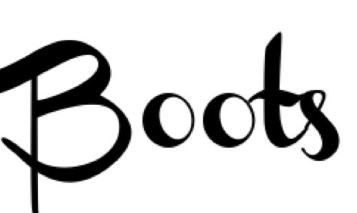 boots in text format