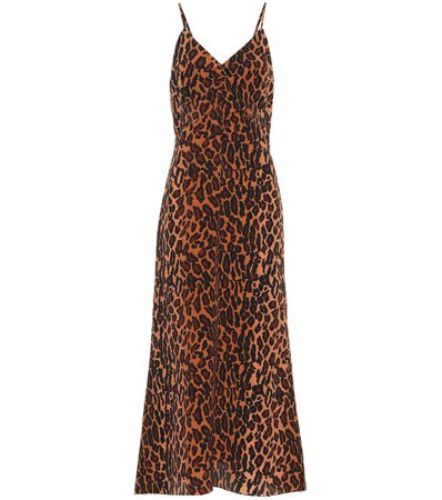 Leopard-Print Silk Dress | Miu Miu - mytheresa