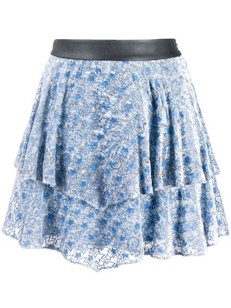 Zadig&Voltaire Paisley Print Tiered Skirt - Farfetch