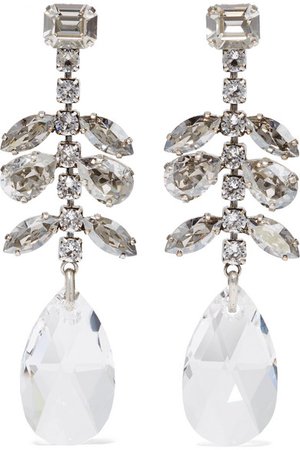 Silver-Tone Crystal Earrings by Isabel Marant
