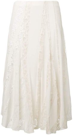 lace detail skirt