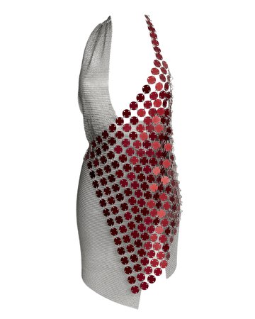 Dior — SCALE AND MESH DRESS