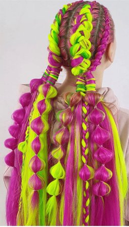neon braids