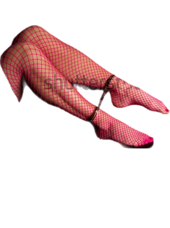 pink fishnets tights
