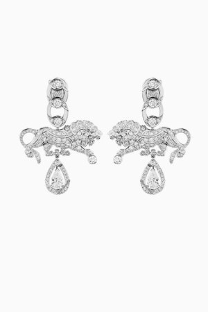 Chanel, L'Esprit du Lion diamond earrings