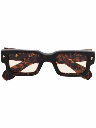Jacques Marie Mage Tortoise square-frame Sunglasses - Farfetch