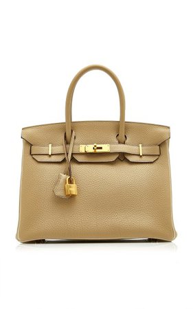Hermès 30cm Trench Togo Leather Birkin Bag With Craie Piping By Hermès Vintage By Heritage Auctions | Moda Operandi